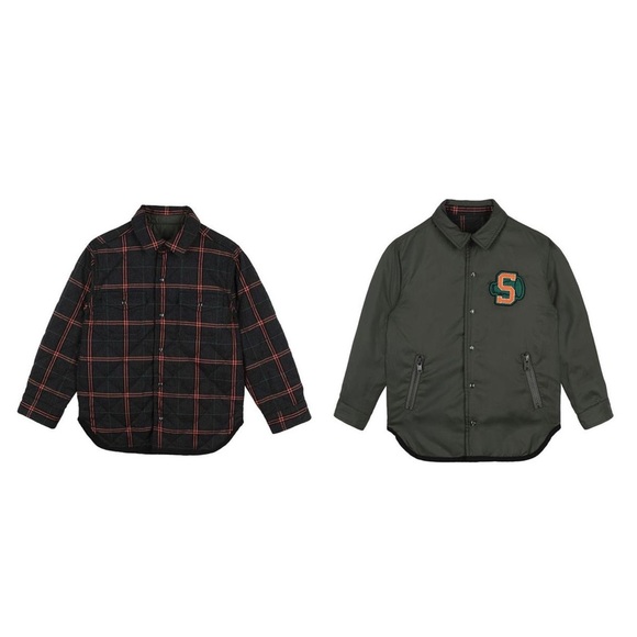 Stella McCartney Boys Reversible Check Shirt Jacket NWT - Picture 2 of 12
